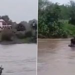 Madhya Pradesh Shocker: No Bridge to Cross River, Pregnant Woman Tied To Rubber Tube to Reach Hospital in Harda; Watch Video